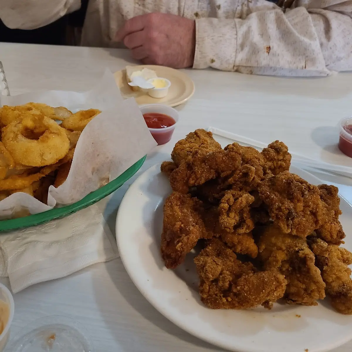 Onion Rings and Chicken Livers