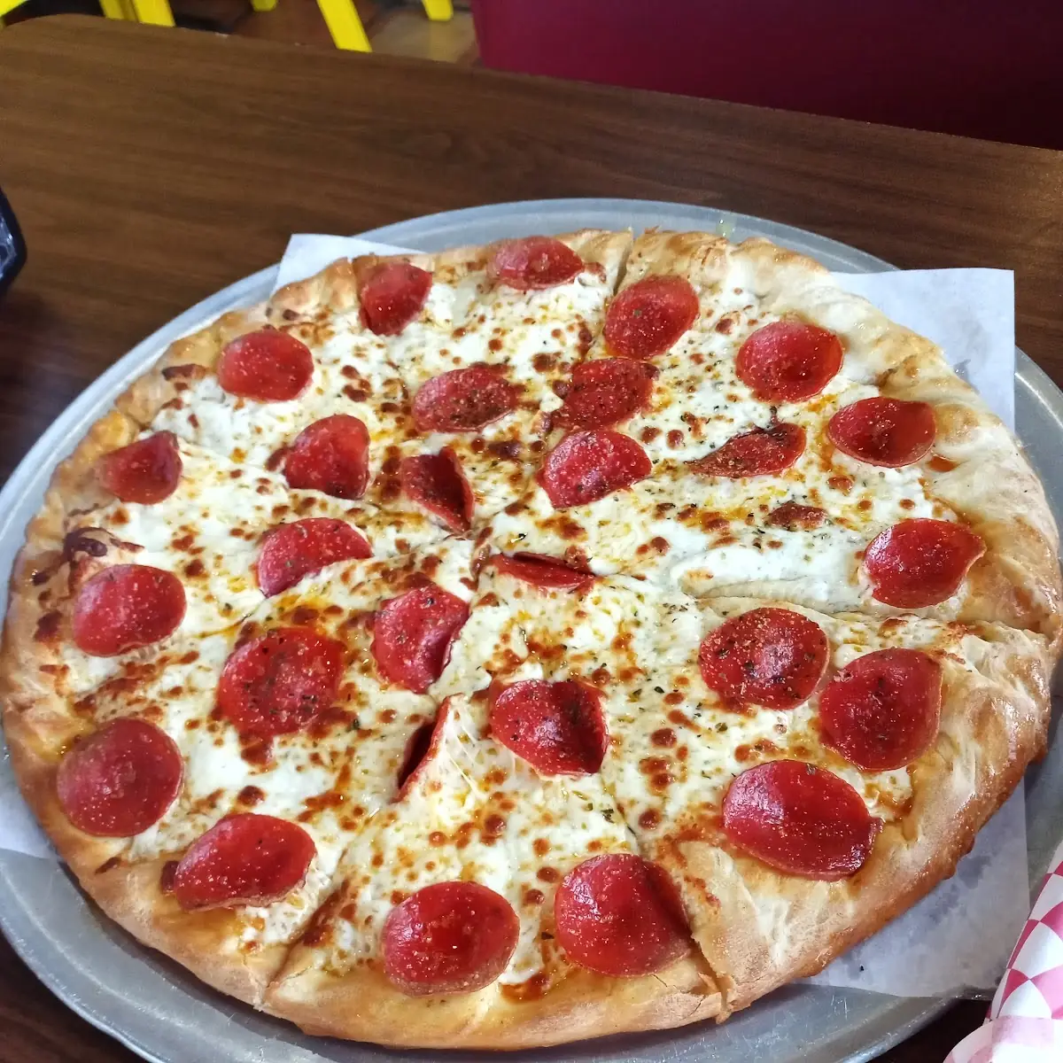 Pepperoni Pizza with No Sauce