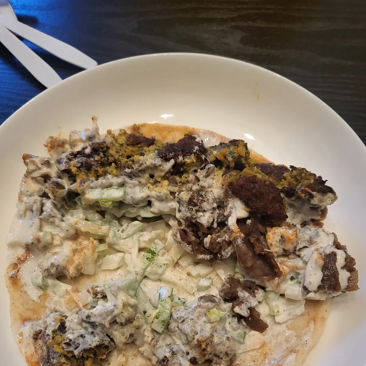 Beef and Falafel Wrap