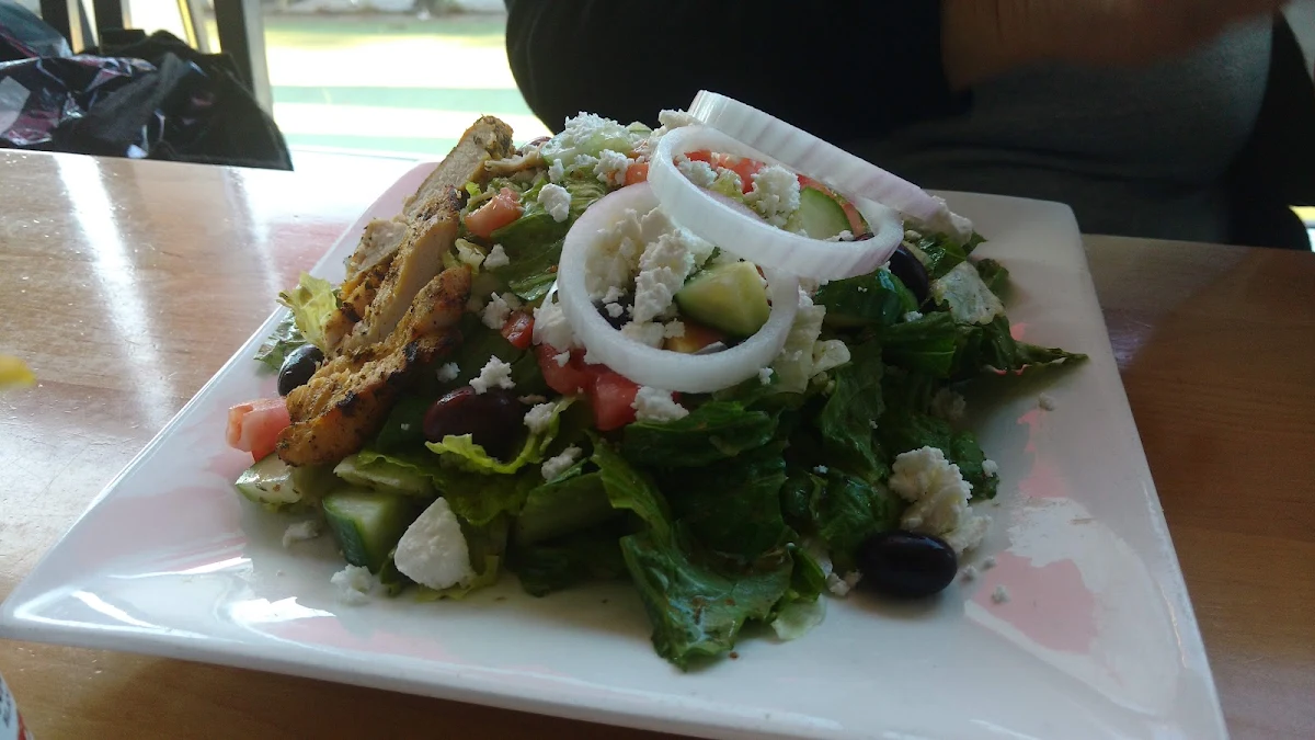 Greek Salad with Chicken, Firkin on Danforth