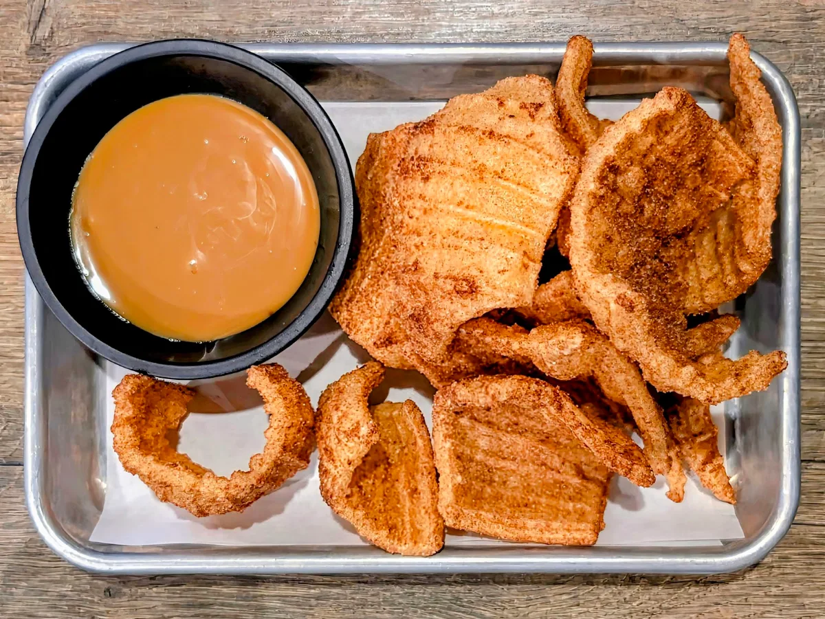 Cinnamon Duros with Caramel Dipping Sauce