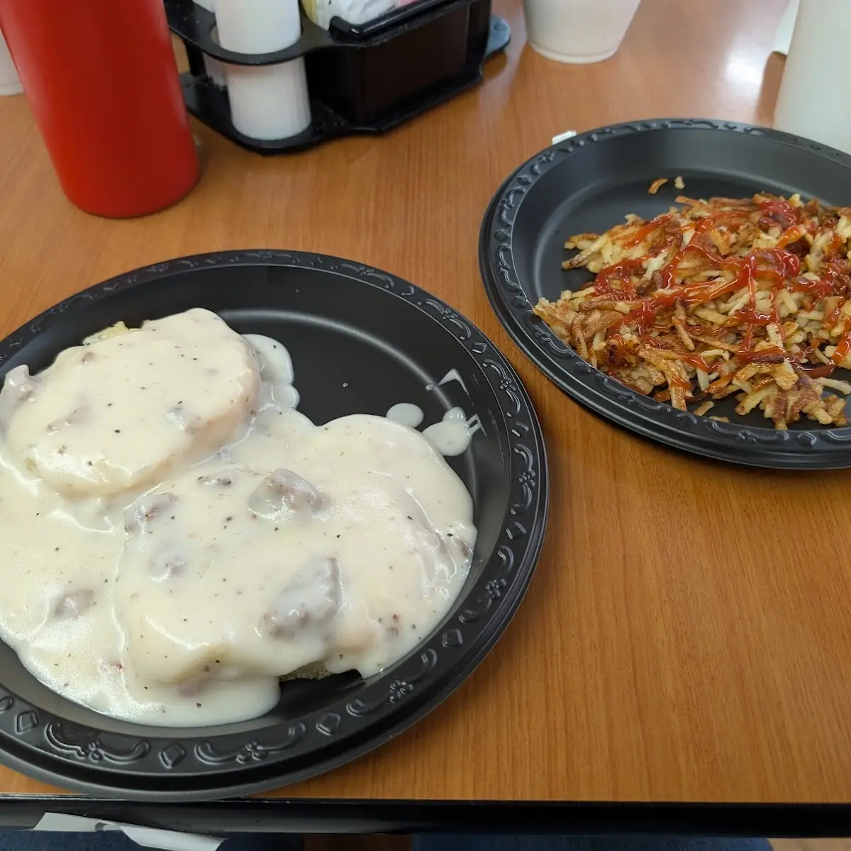 Sausage Gravy and Hash Browns