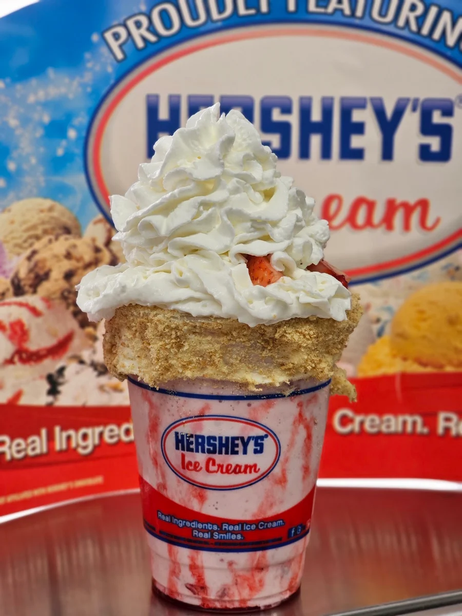 Strawberry Cheesecake Stuffed Shake