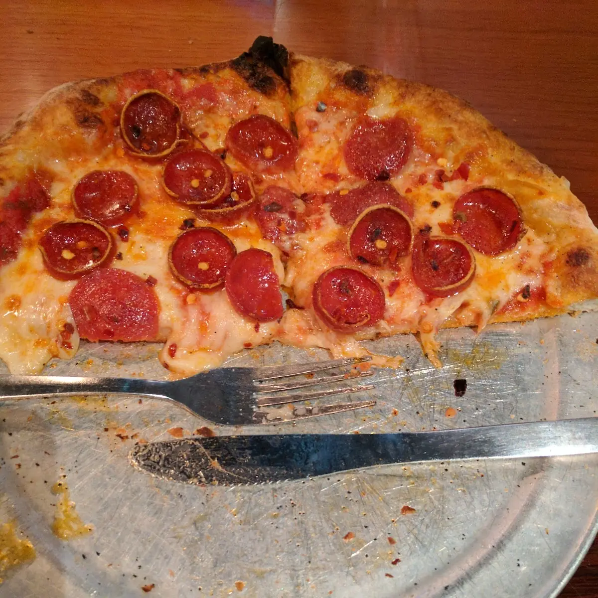 Half Pepperoni and Sausage Pizza