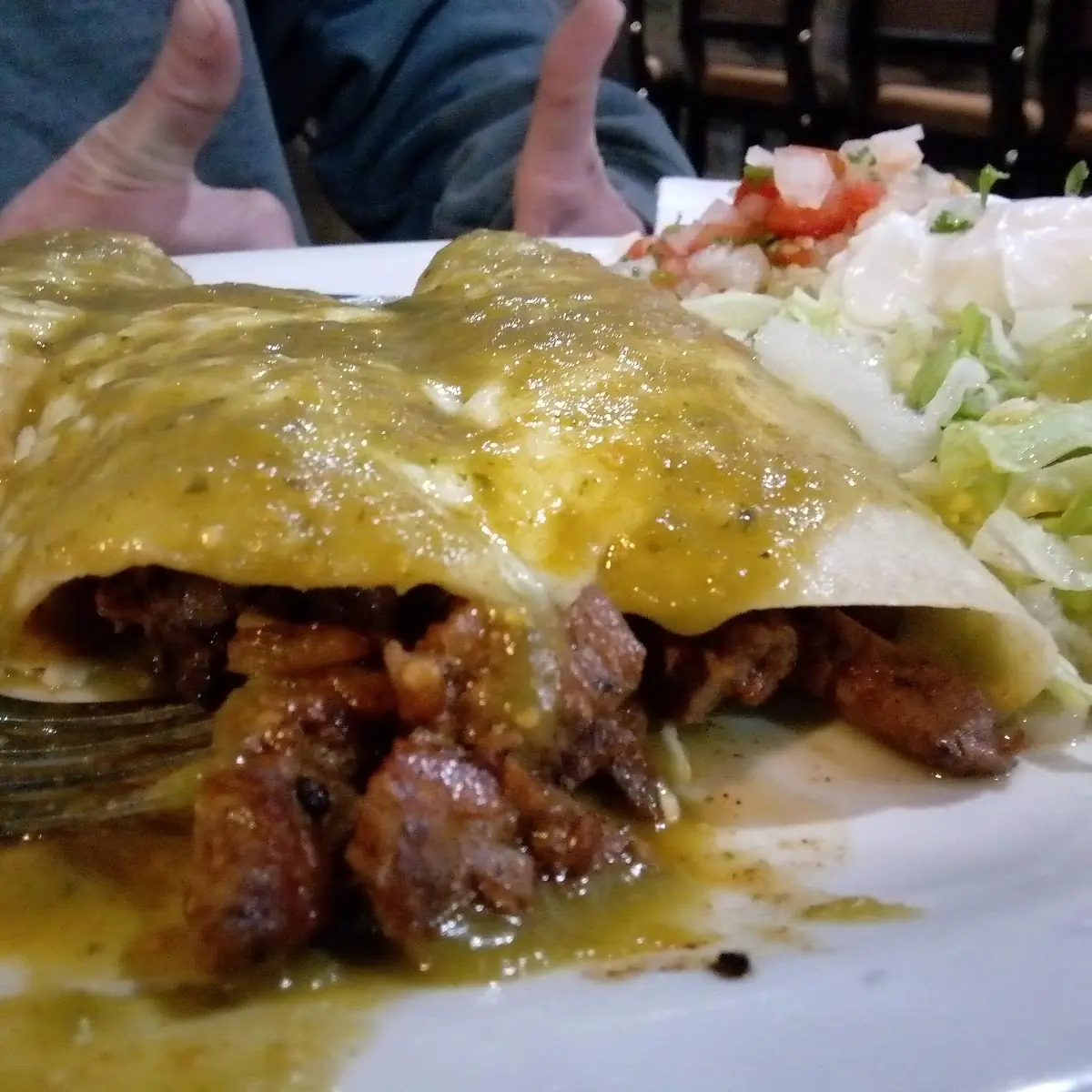 Steak Enchiladas Verdes