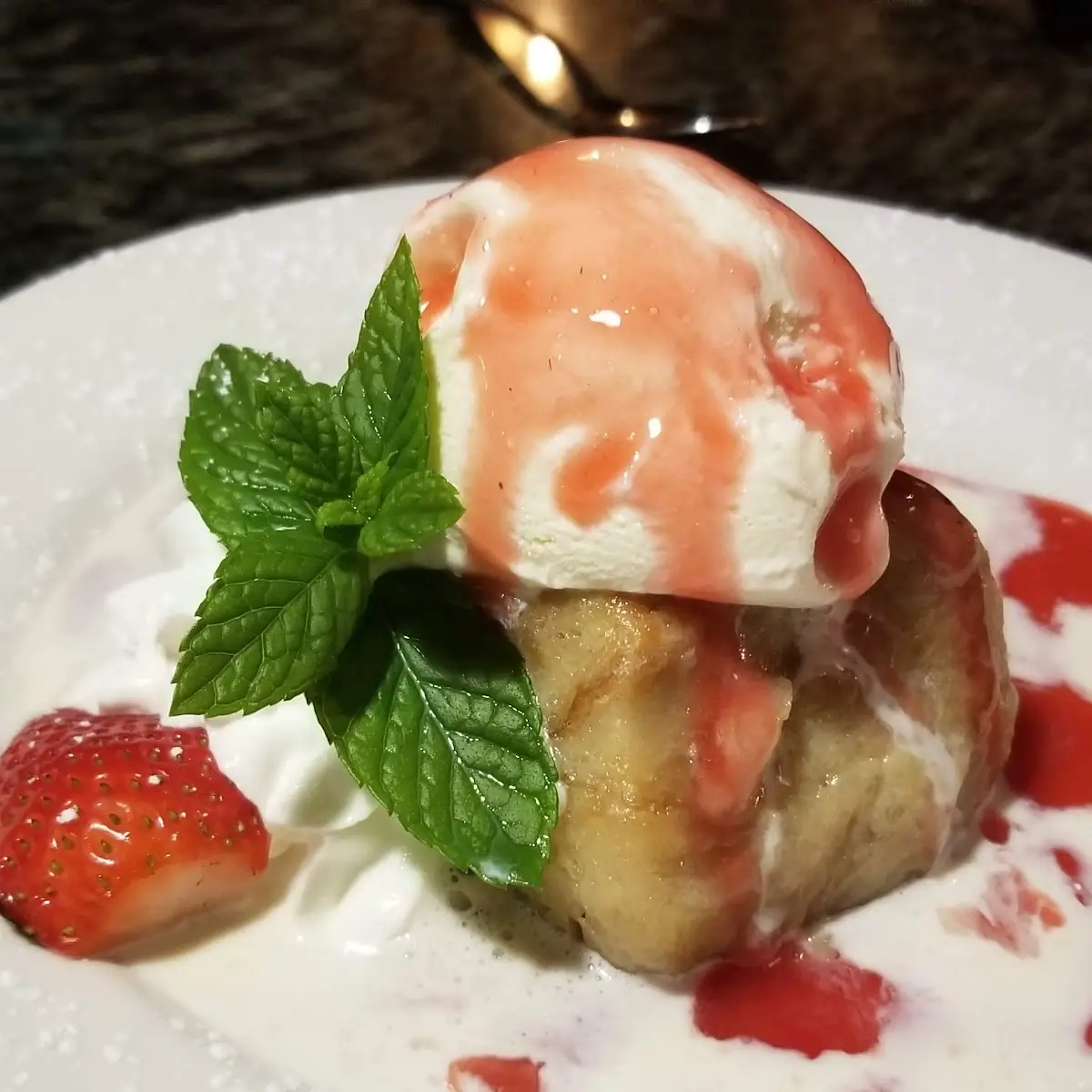 White Chocolate Bread Pudding