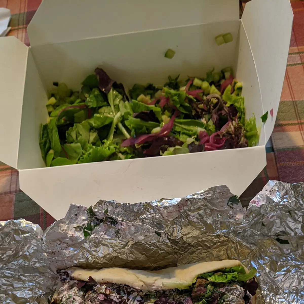 Beef and Lamb Kabob Wrap