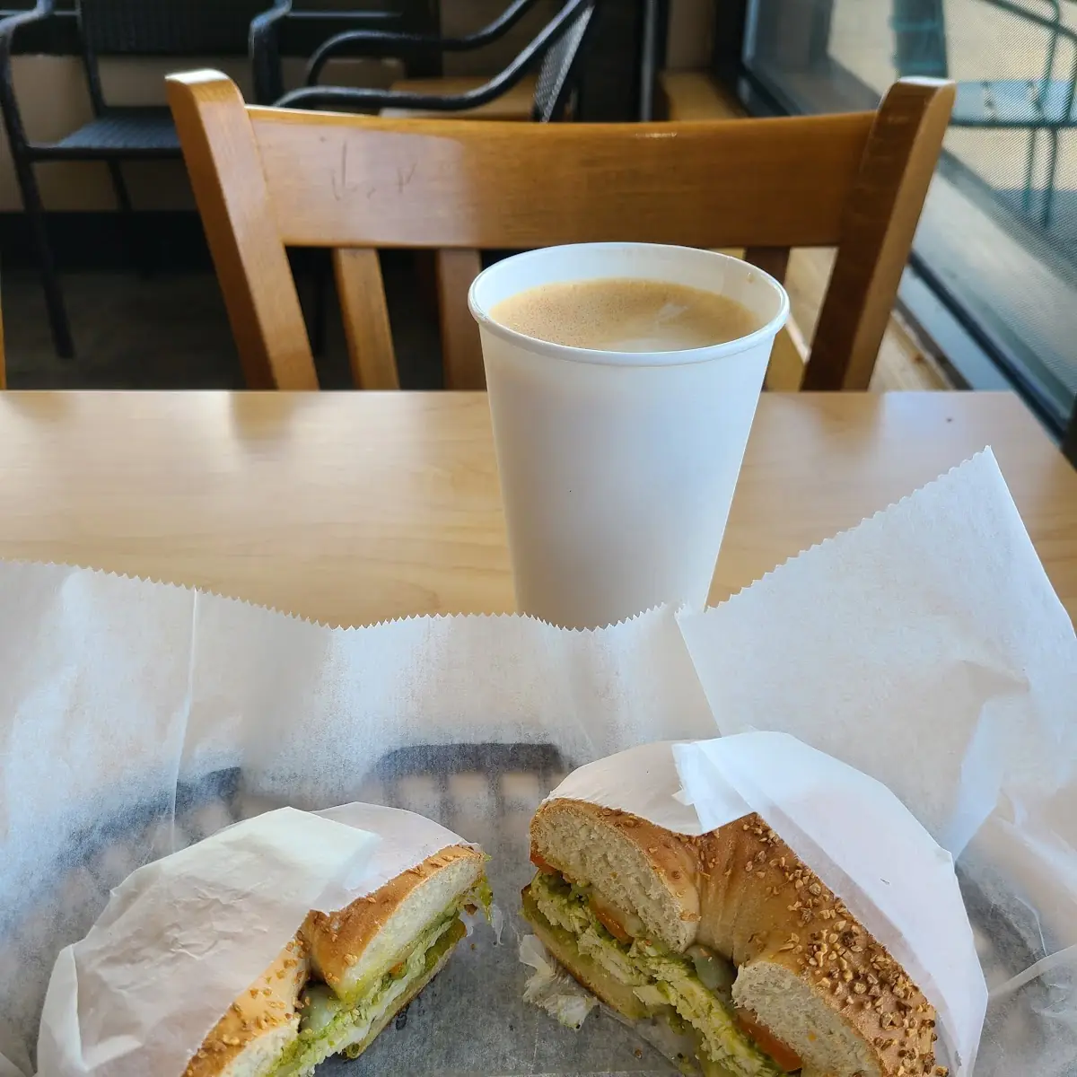 Chicken Pesto Bagel