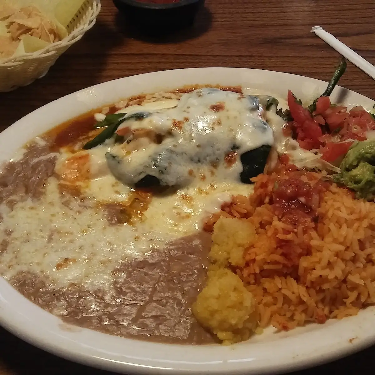Chile Relleno and Burrito Combo