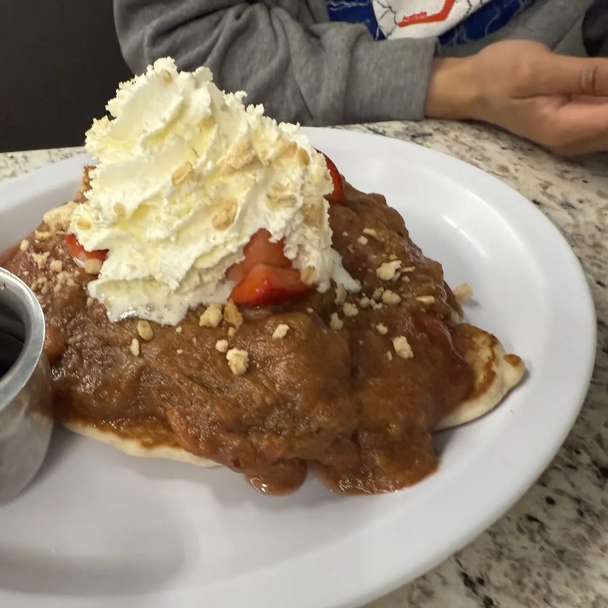 Strawberry Rhubarb Pancakes