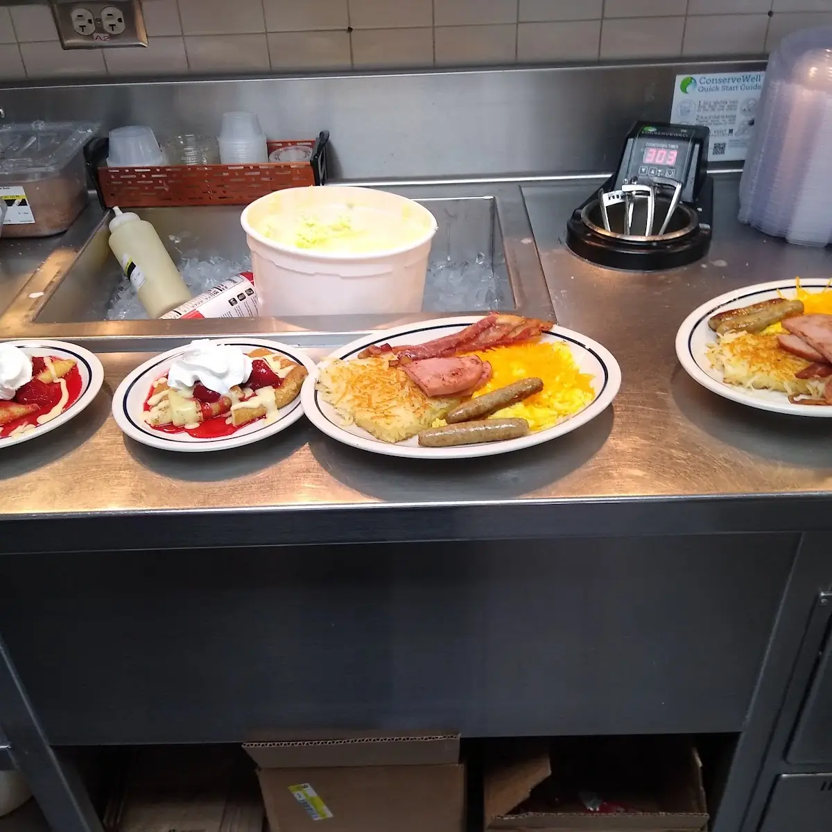Breakfast Sampler Sub Strawberry Creme Crepes