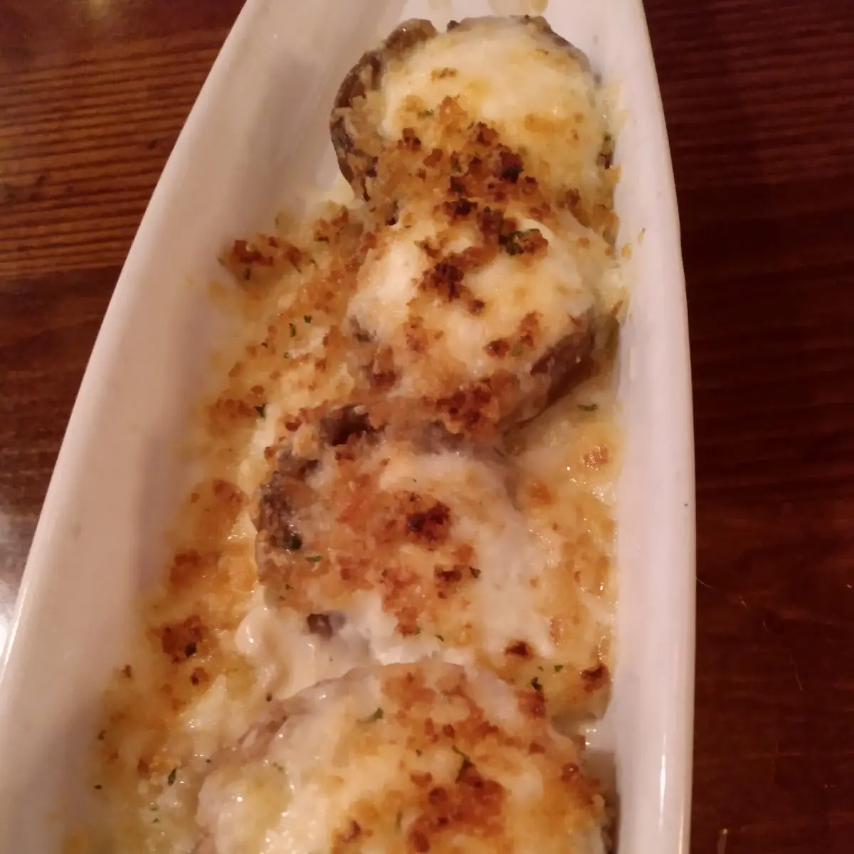 White Cheddar Stuffed Mushrooms