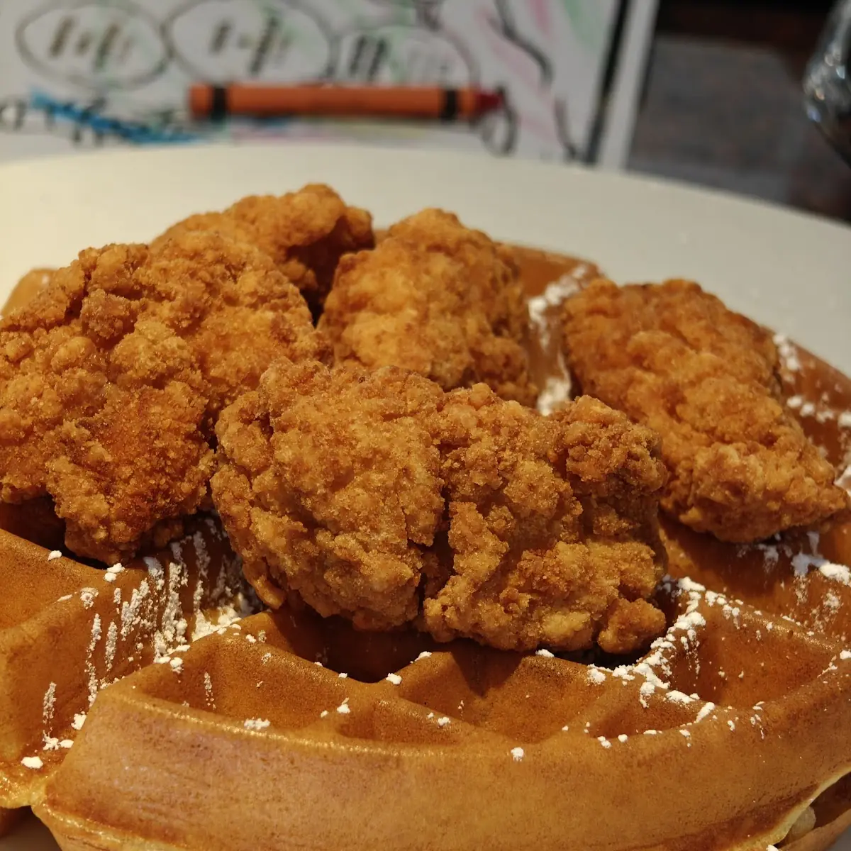 Friend Chicken and Waffles