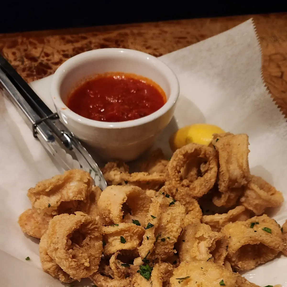 Fried Calamari with Marinara Sauce