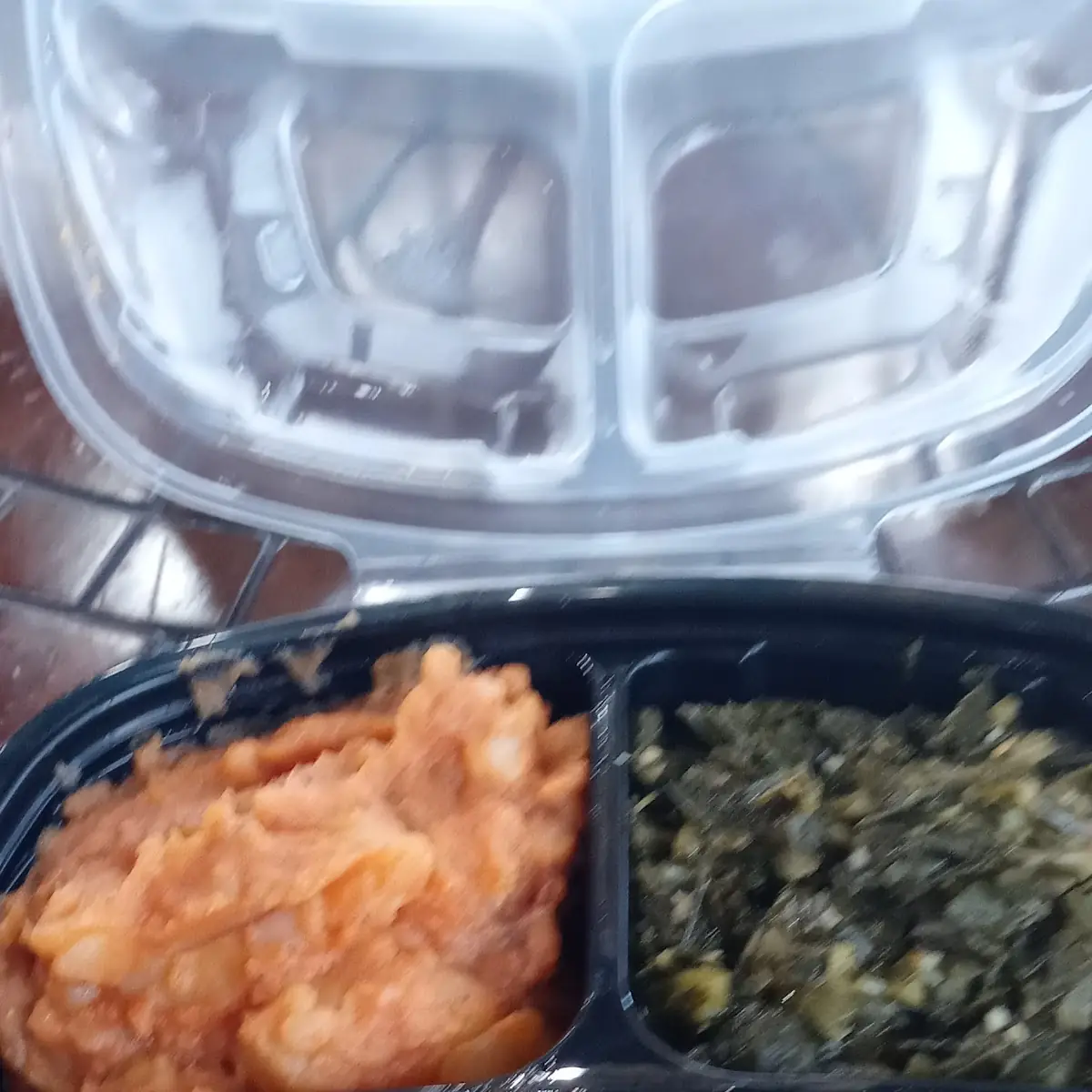 Portabello Mushrooms Macaroni Greens and Garlic Mashed Potatoes