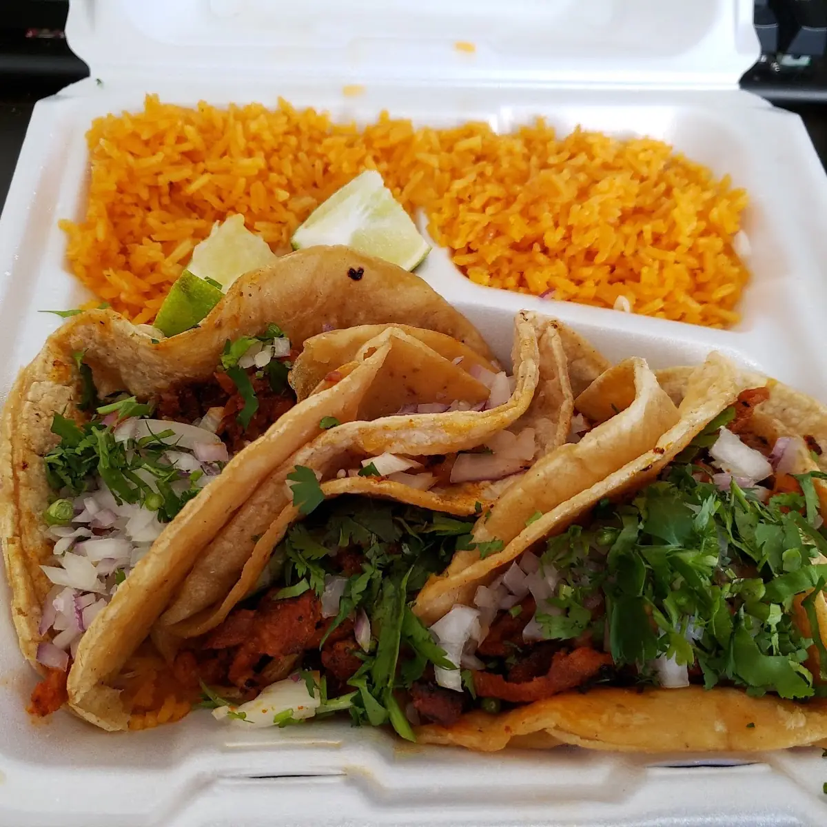 Al Pastor Taco Rice and Beans