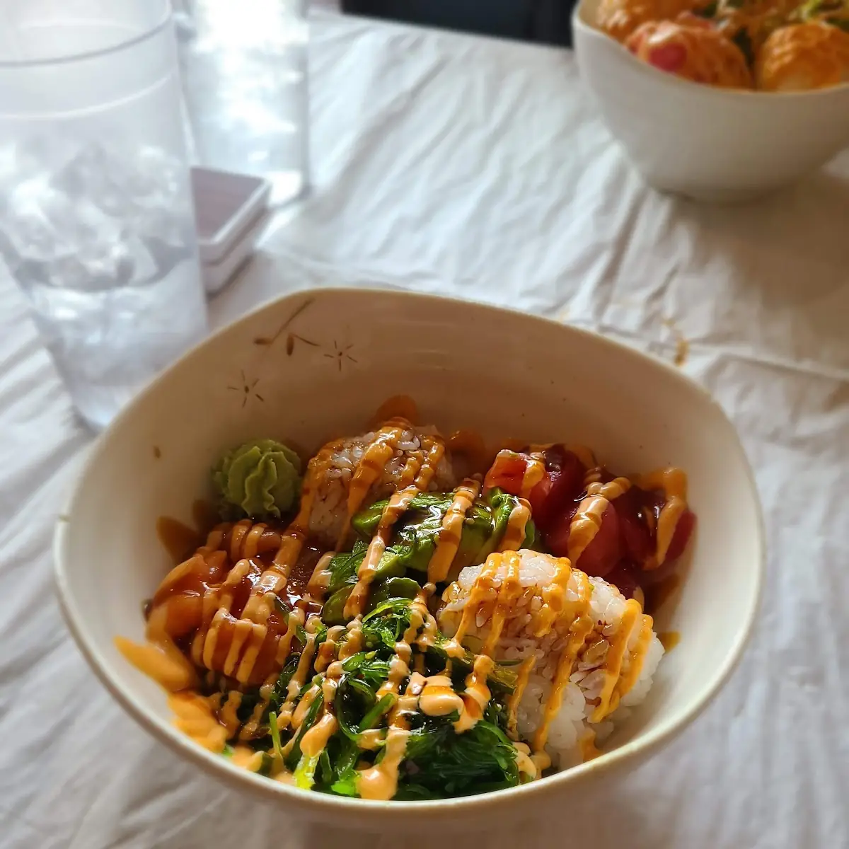 Poke Bowl with Tuna and Salmon