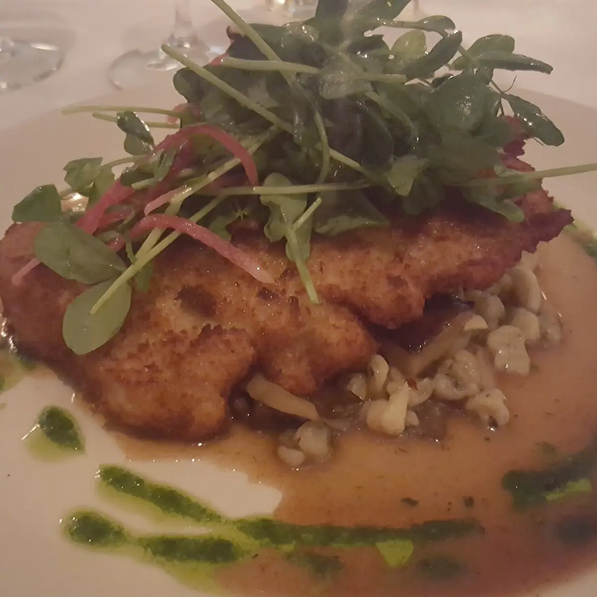 Pork Schnitzel and Spaetzle