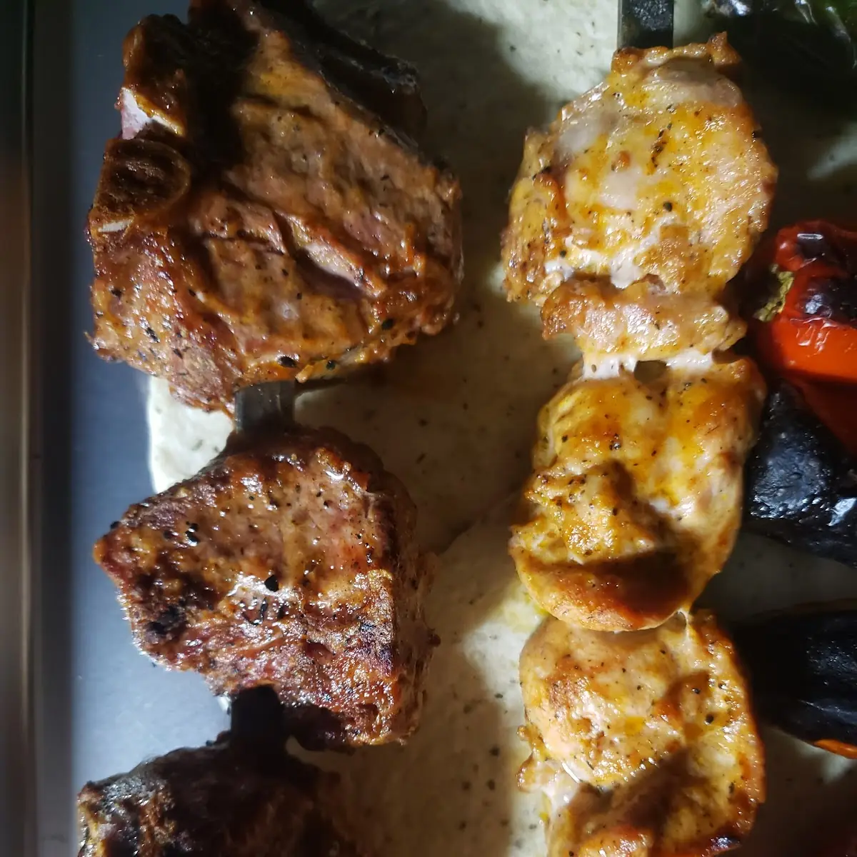 Chicken Lamb Papers Tomatoes Kebabs