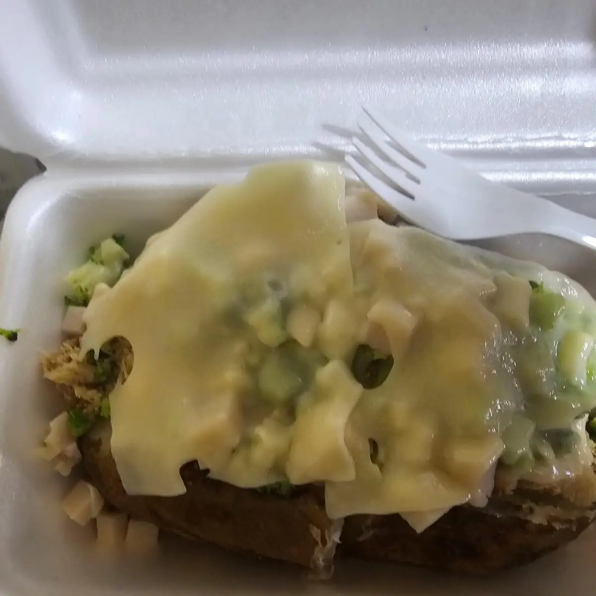 Baked Potato with Cheese and Broccoli