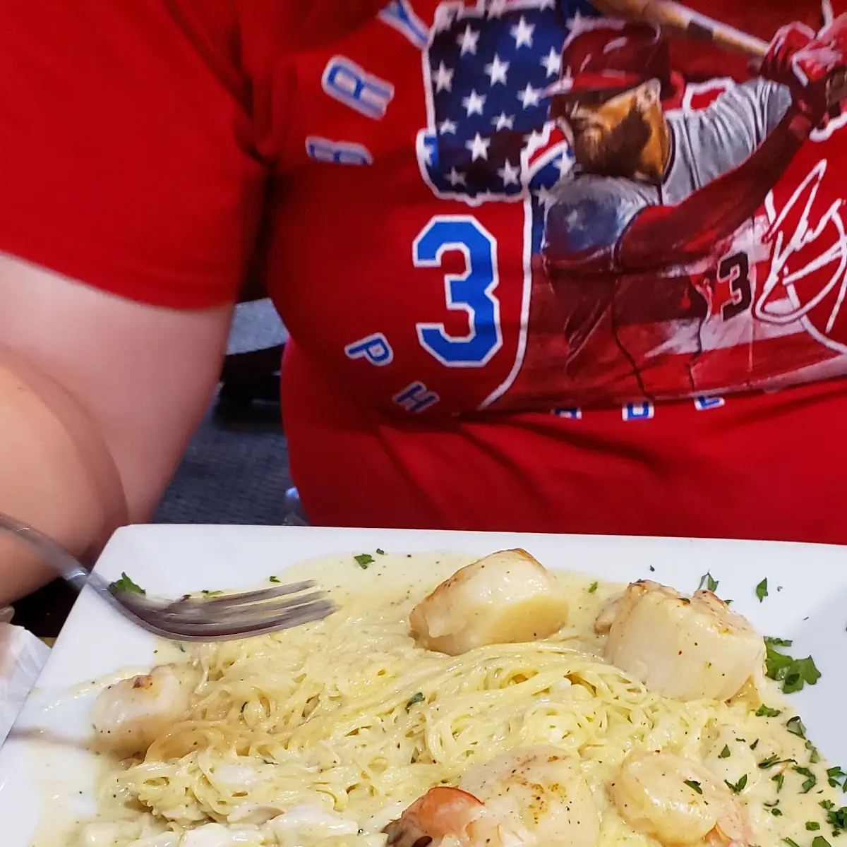 Seafood Alfredo Pasta