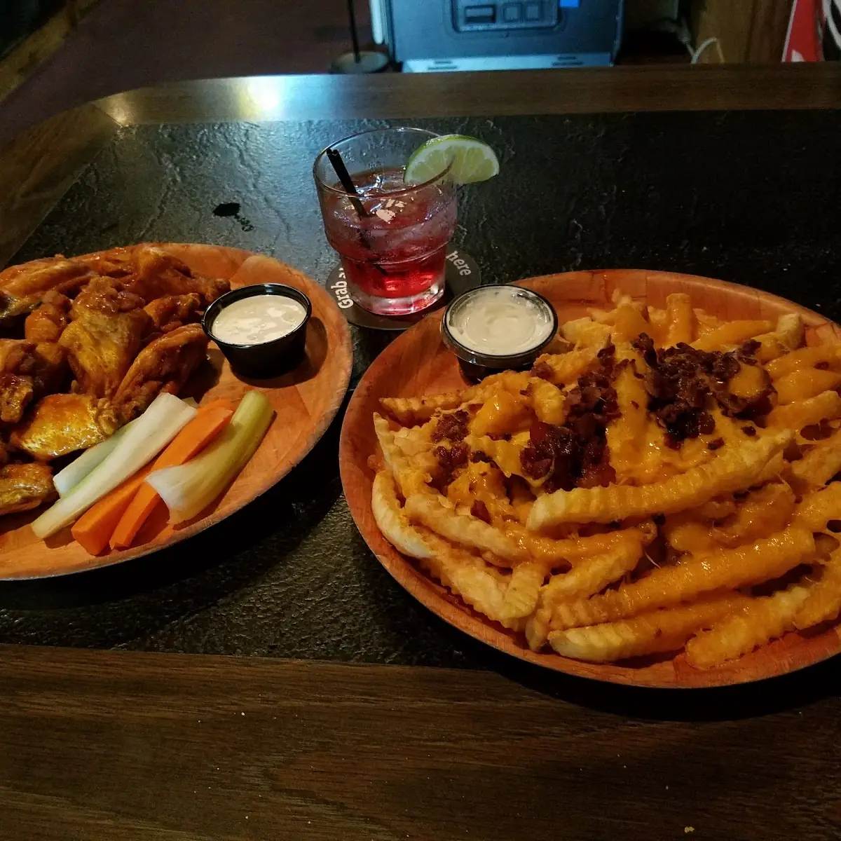 Mild Wings & Cheese Fries