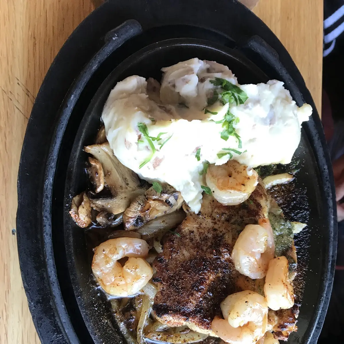 Shrimp Steak Fajitas