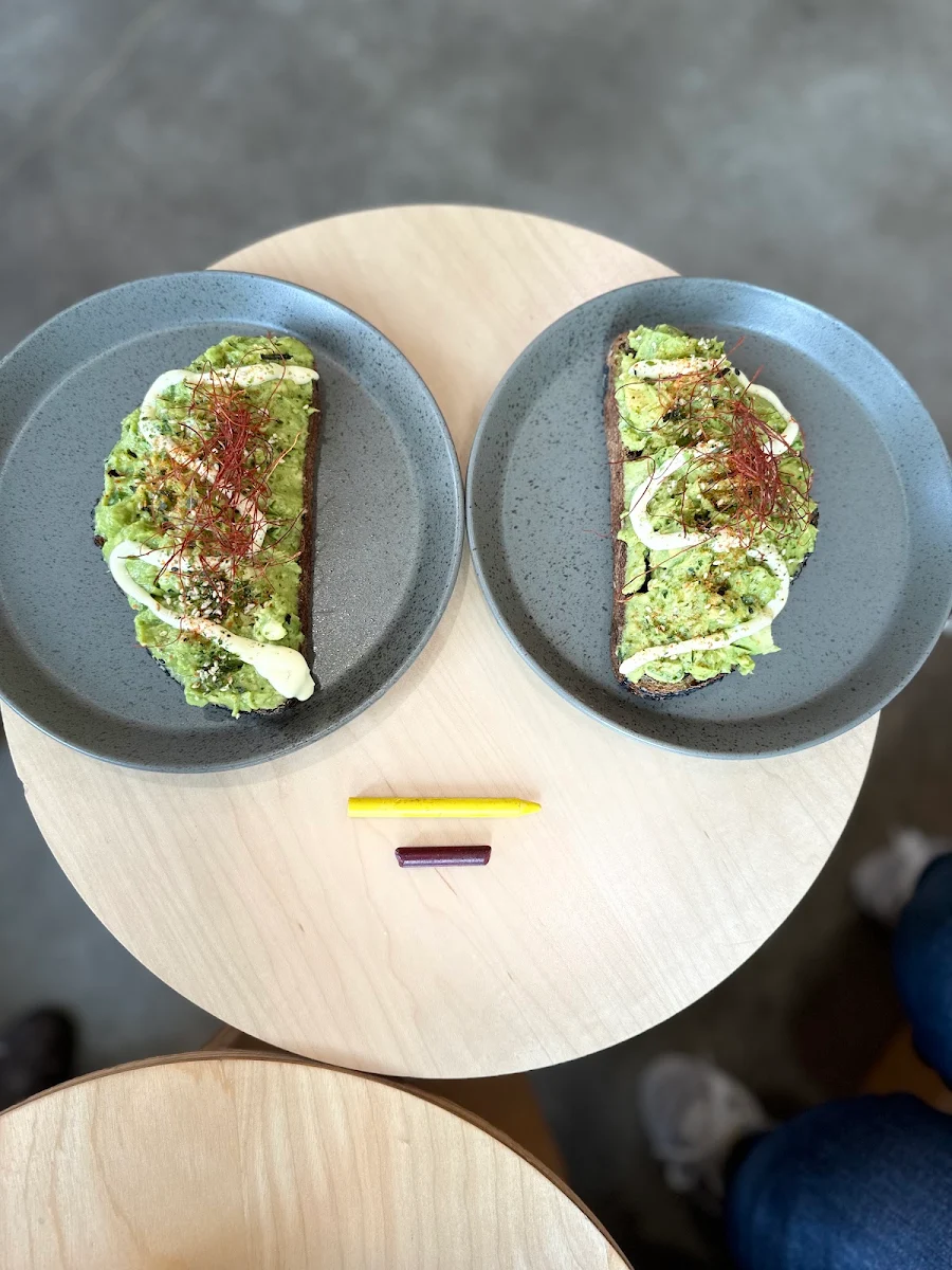 Matcha Latte and Avocado Toast