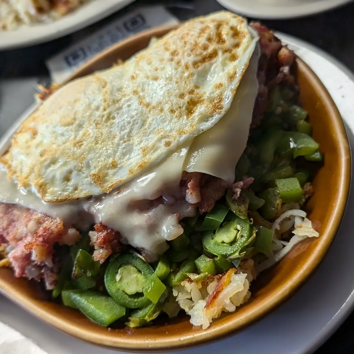 Corned Beef Hash Skillet w Jalapenos