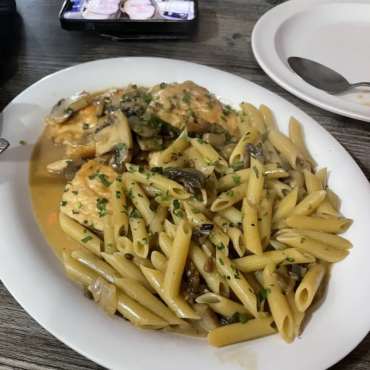 Chicken Marsala with Penne