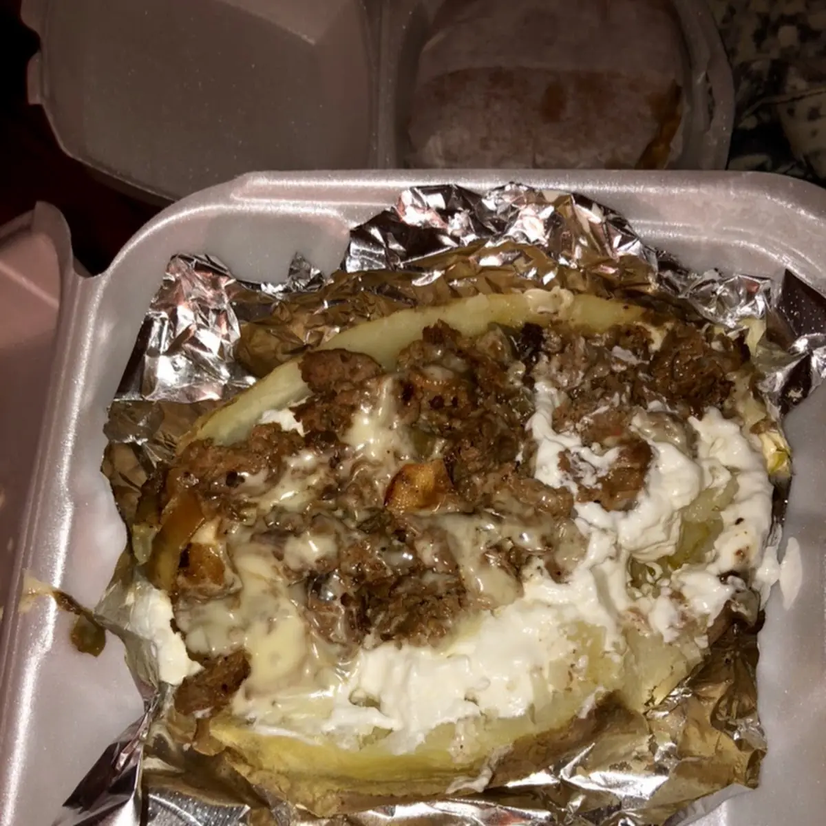 Philly Cheesesteak Loaded Potato