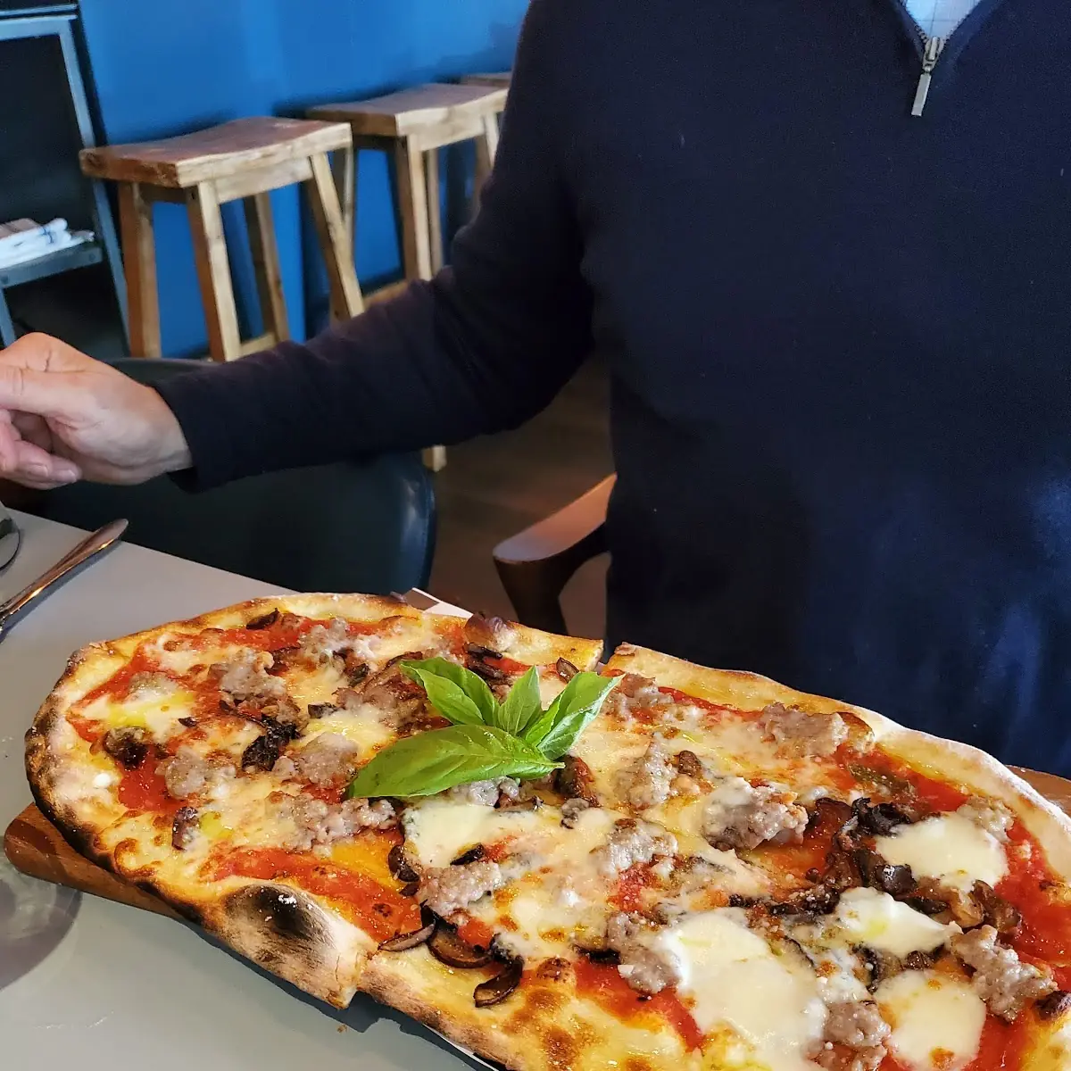 Sausage and Mushroom Pizza