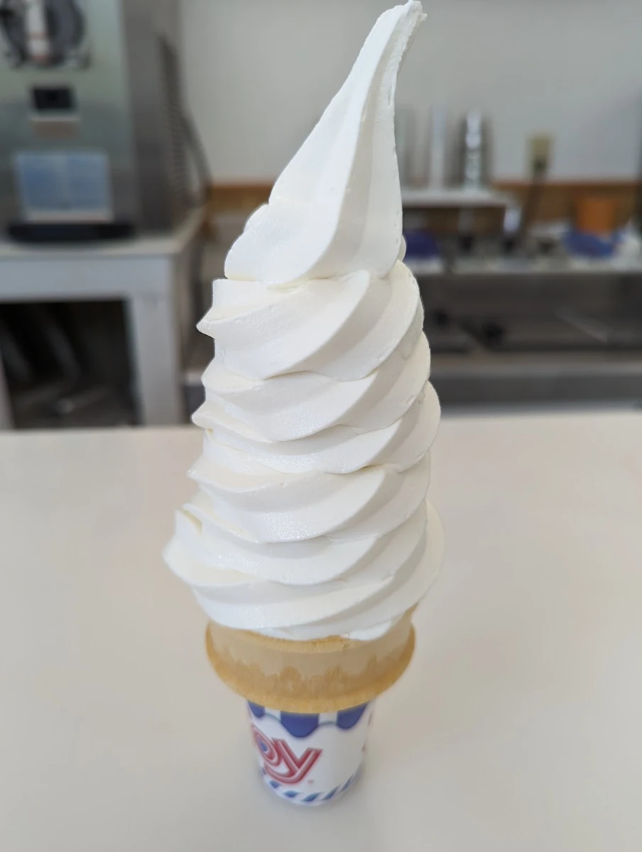 Medium Soft Serve Ice Cream Cone