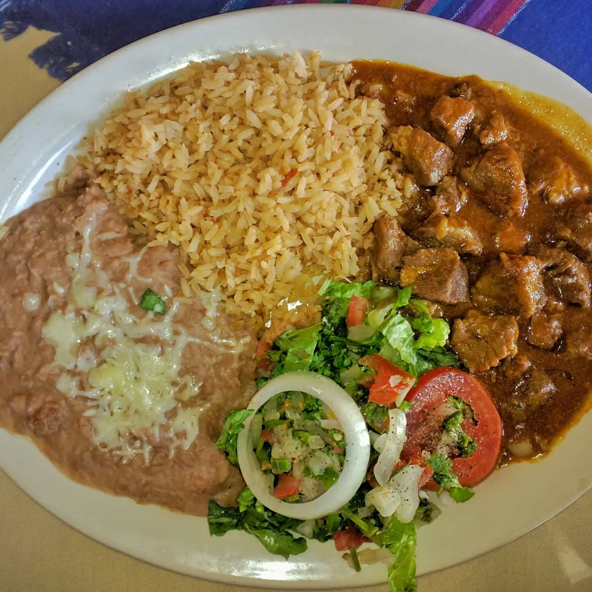 One Bean Burrito and Rice