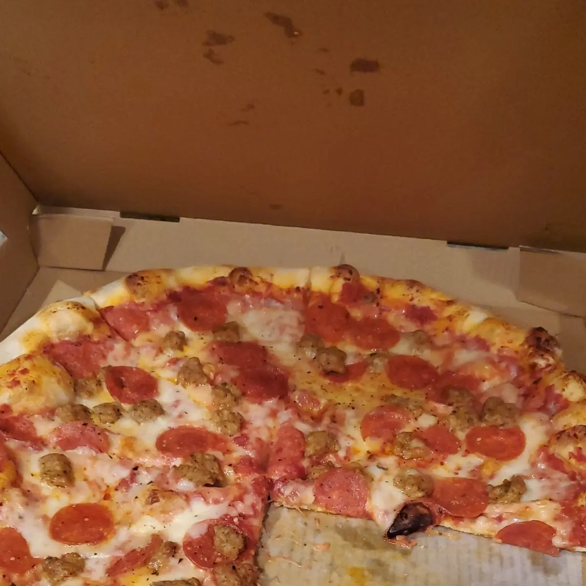 Pepperoni and Sausage Pizza