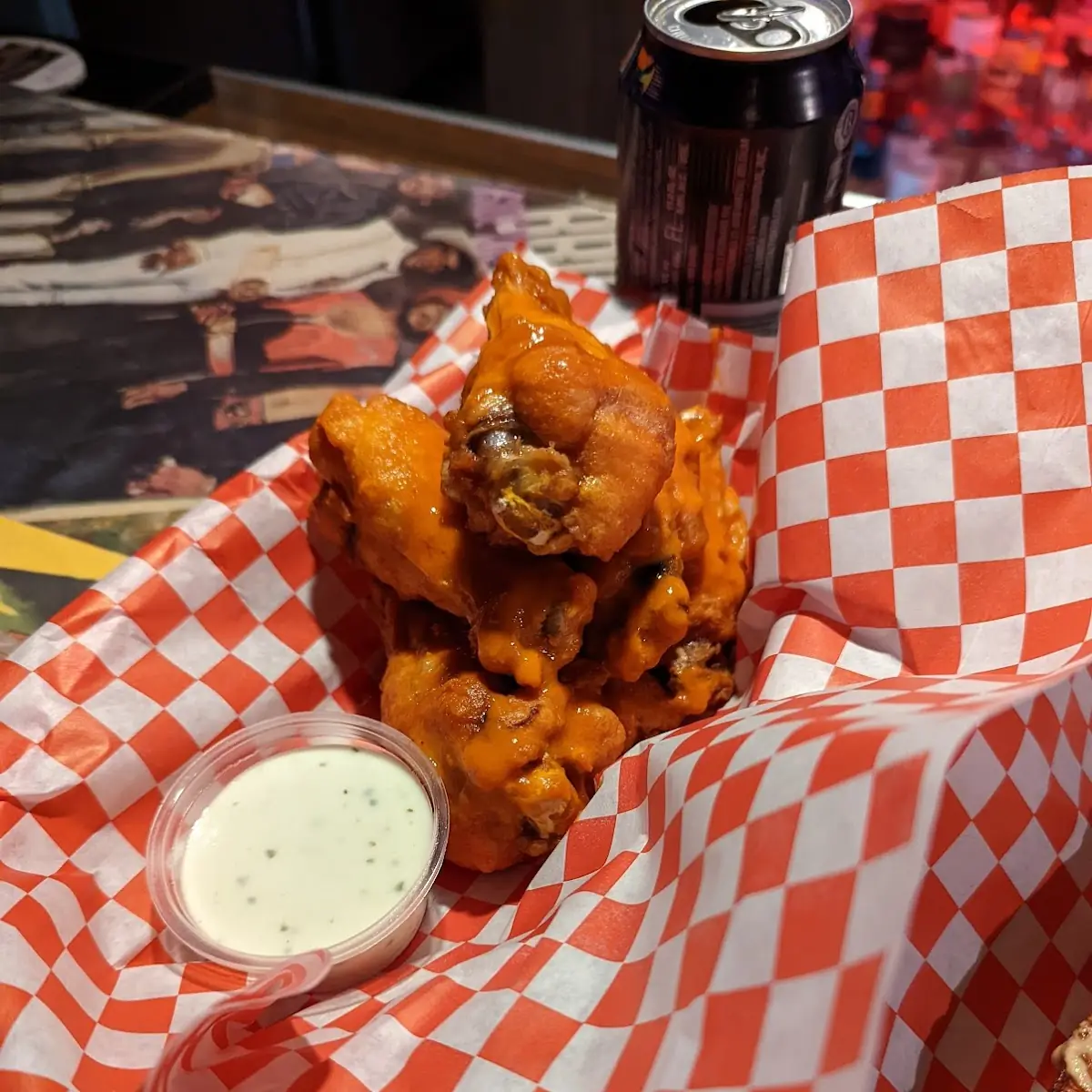 Hot Wings with Blue Cheese