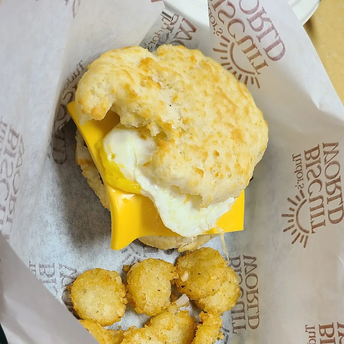 Bacon Egg and Cheese with Tots