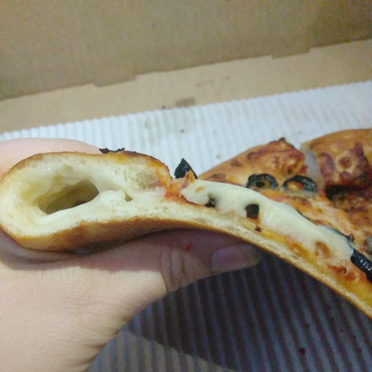 Stuffed Crust Olive and Cheese Extra Cheese