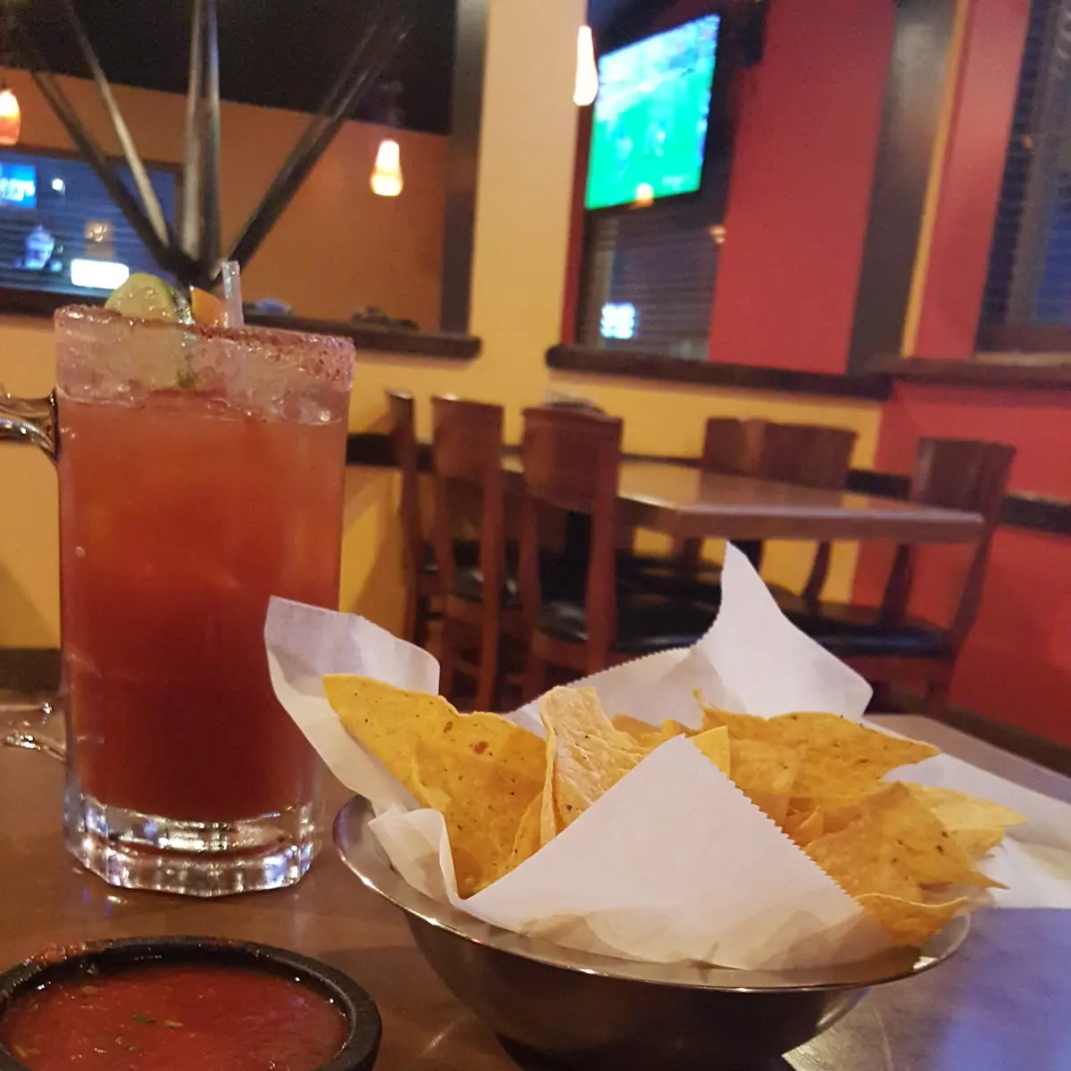 Strawberry Margarita Chips and Salsa