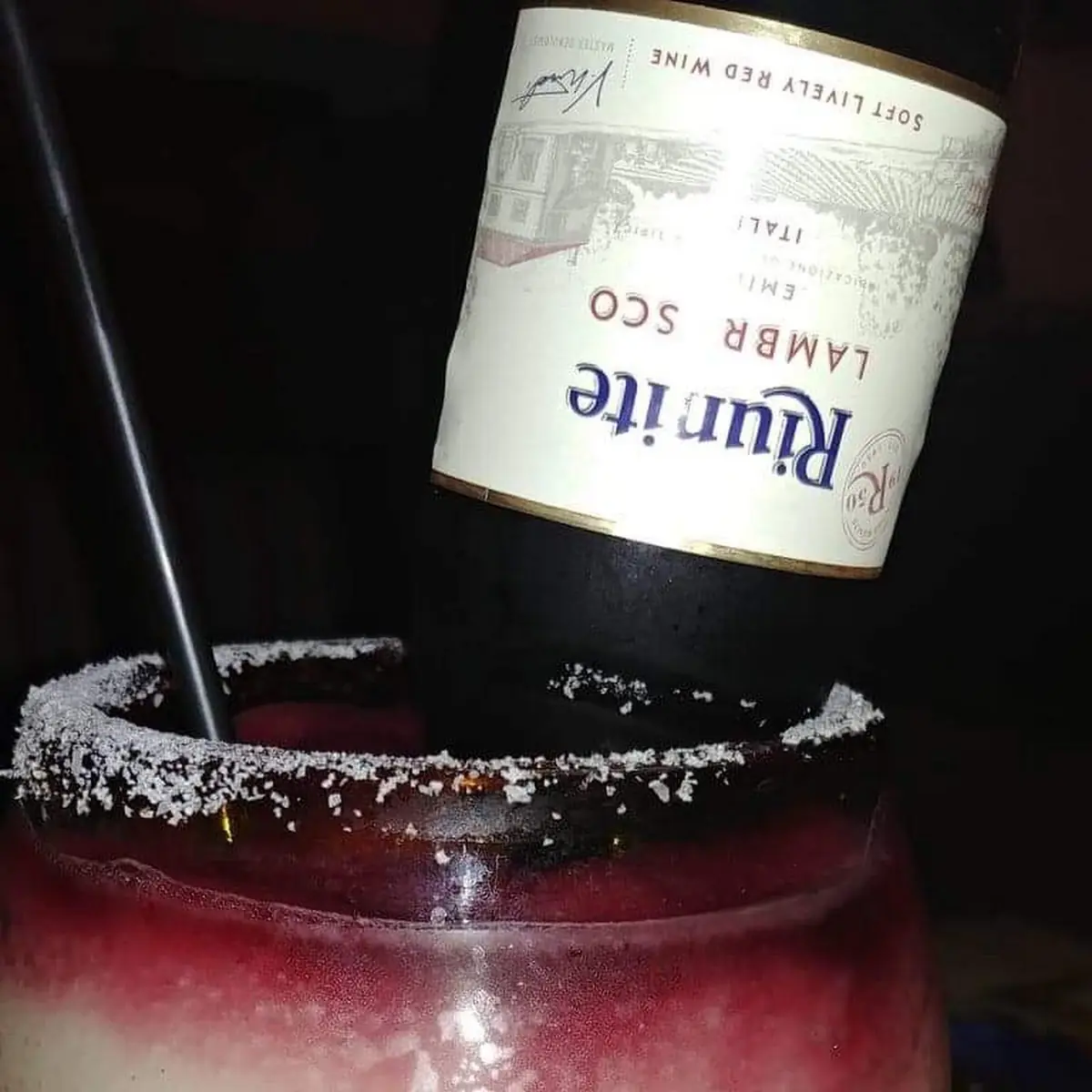 Frozen Margarita with Lambrusco