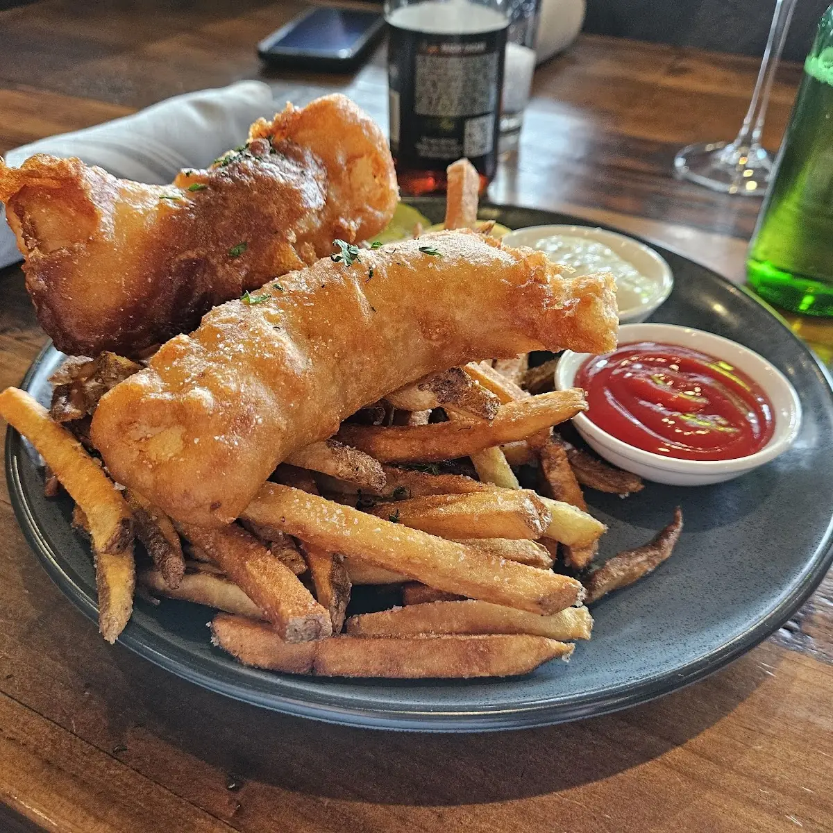 Crispy Battered Fish and Chips