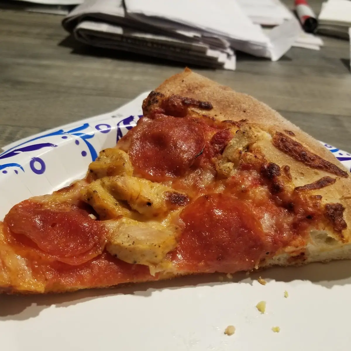 Pepperoni and Chicken Pizza