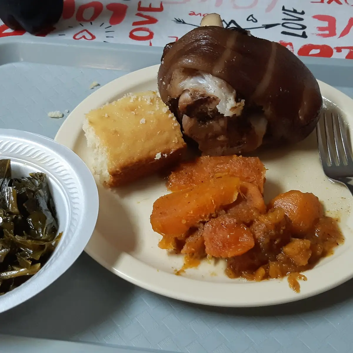Ham Hocks with Greens and Sweet Potatoes
