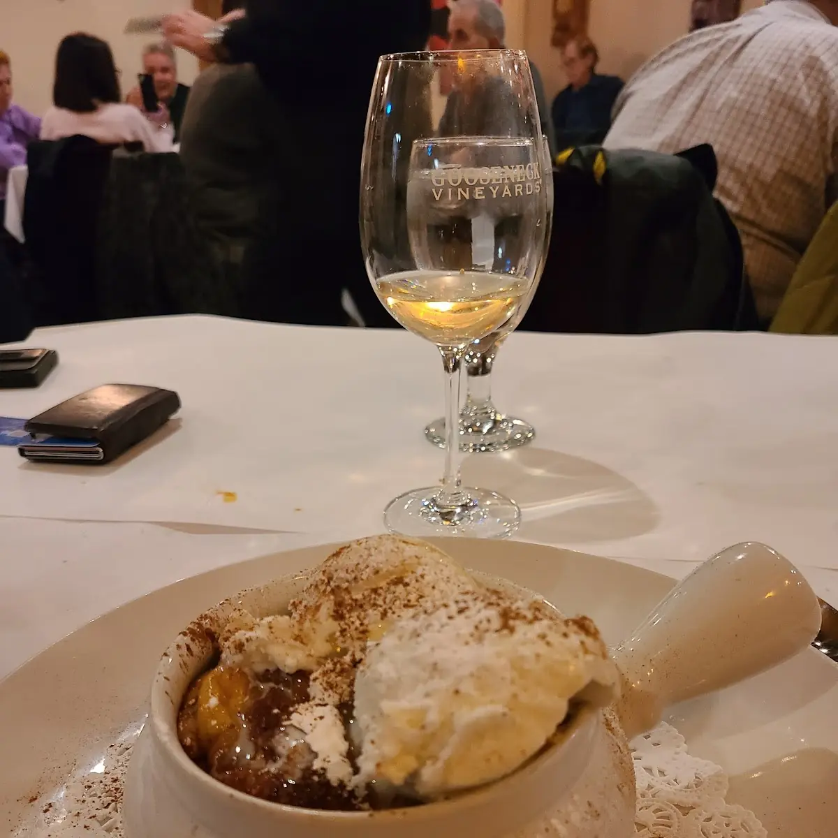 Cinnamon Roll Topped with Ice Cream