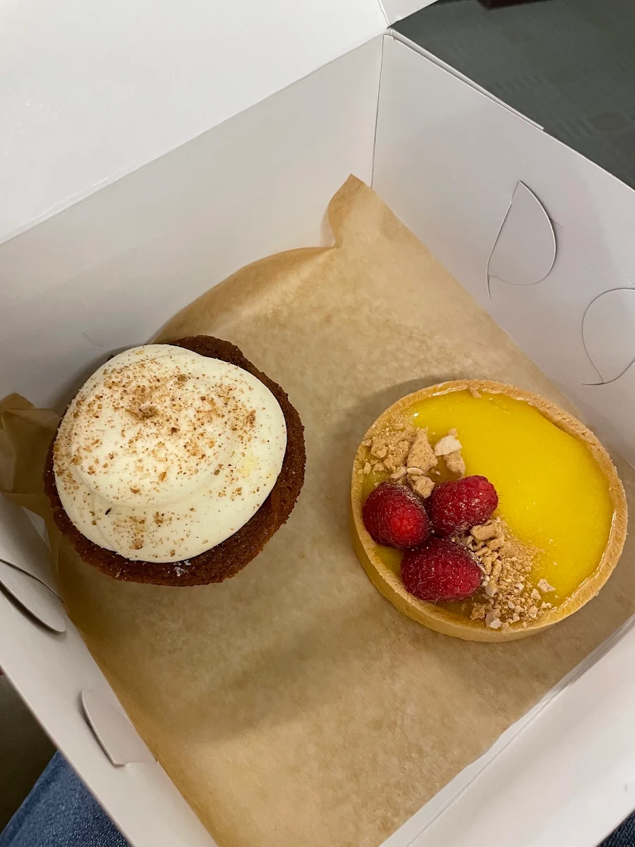 Carrot Cake and Lemon Curd Tart