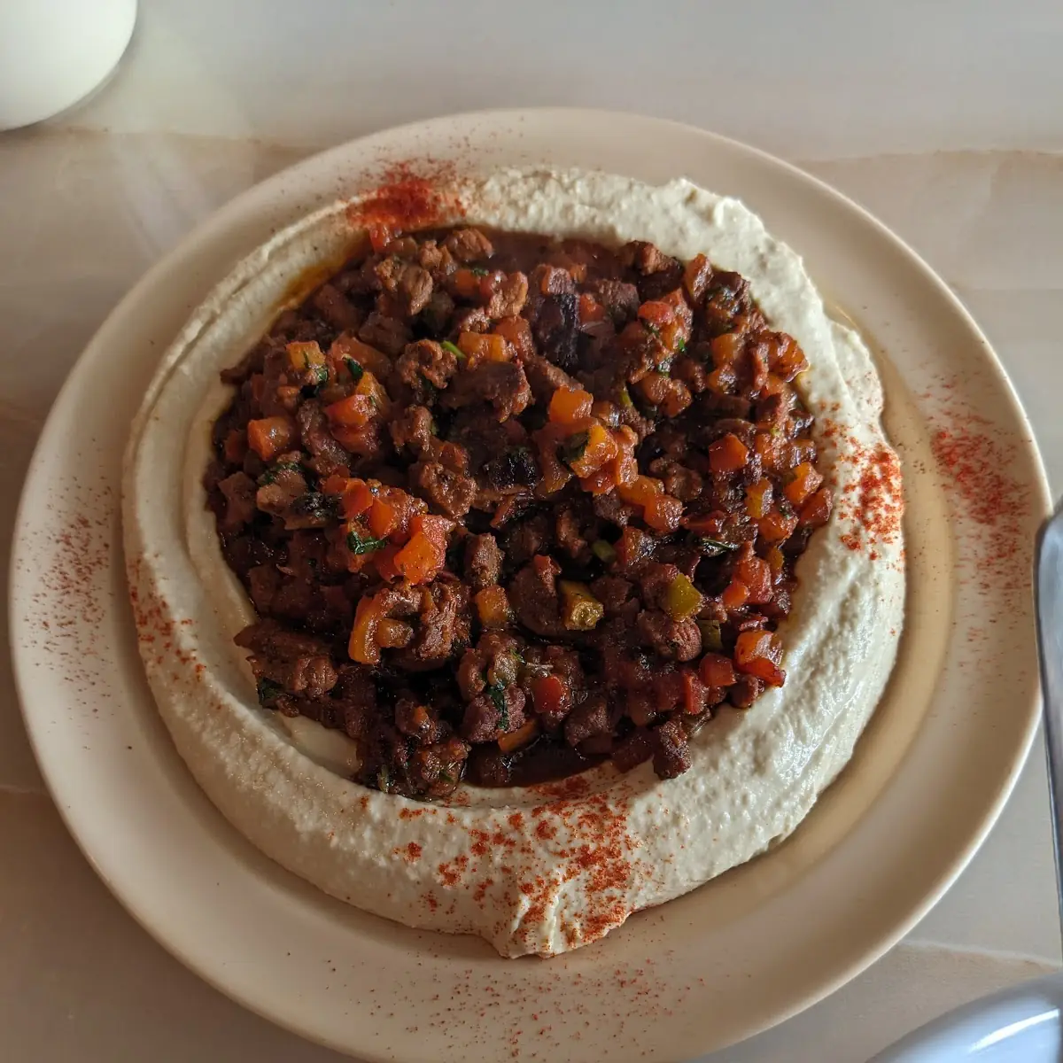 Hummus with Lamb