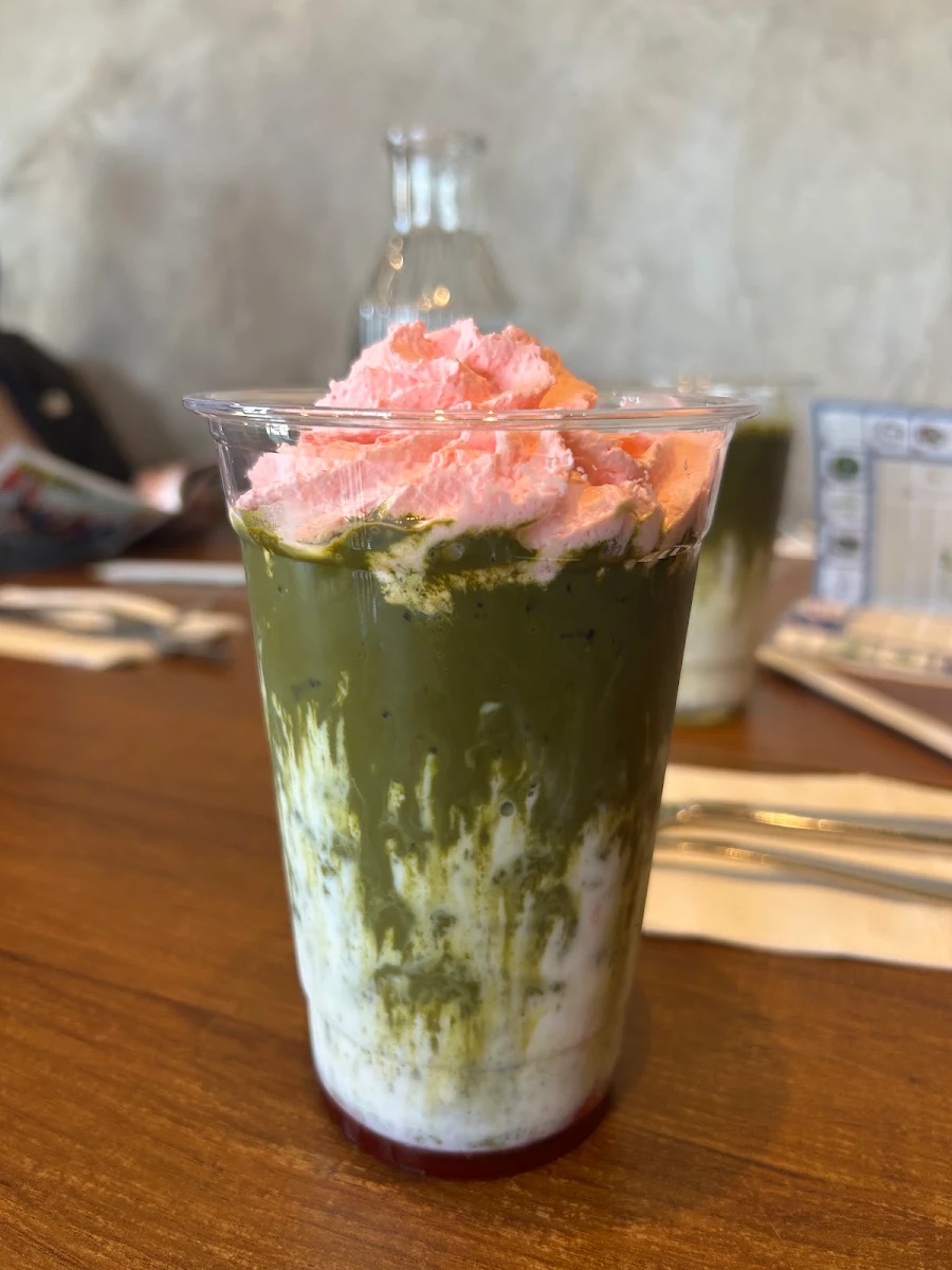 Strawberry Matcha Latte