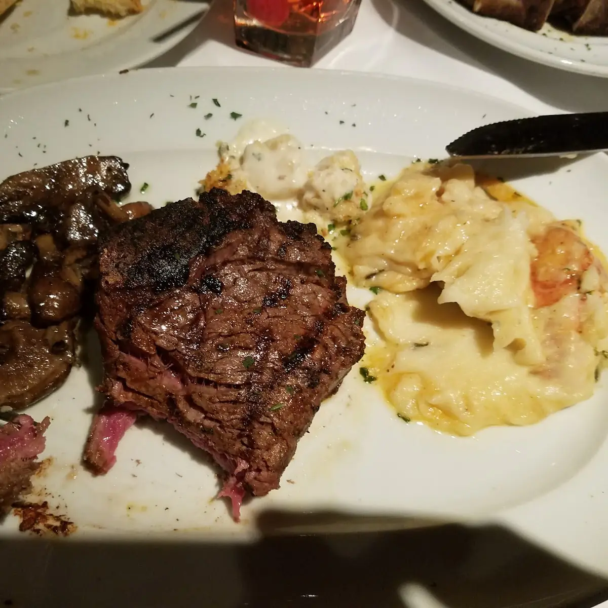 8oz Bone in Filet Mignon and Lobster Mashed Potatoes