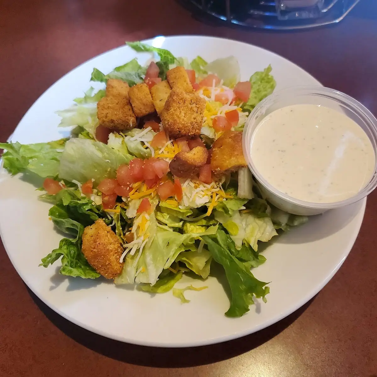 Side Salad with Ranch Dressing