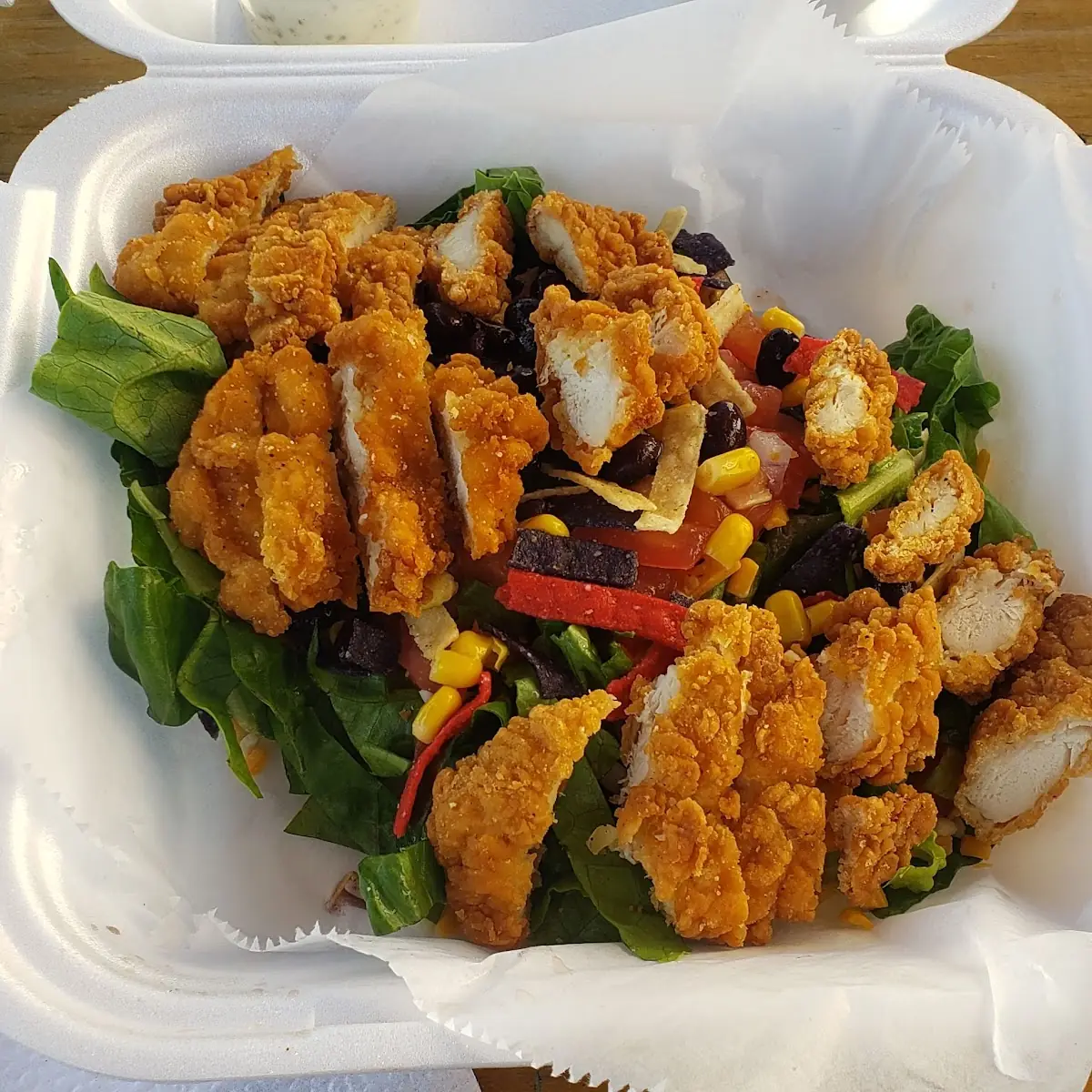 Southwestern Fried Chicken Salad